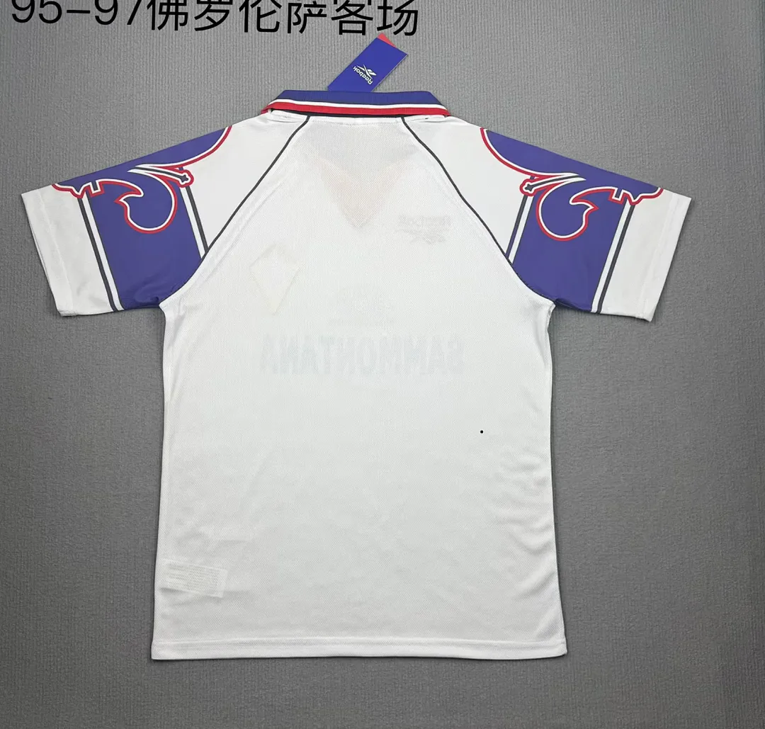 Fiorentina 1995/97 Segunda Equipación Camiseta White