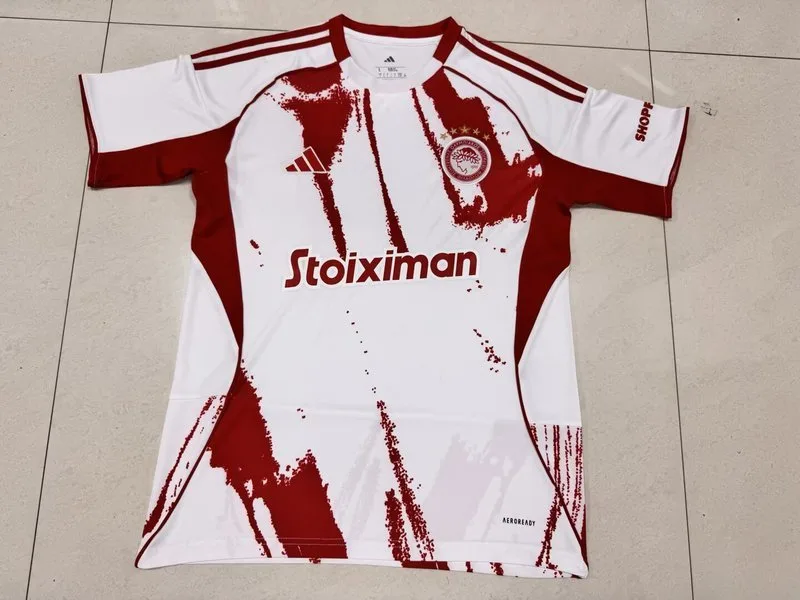Olympiacos Segunda Equipación Camiseta Manga Corta