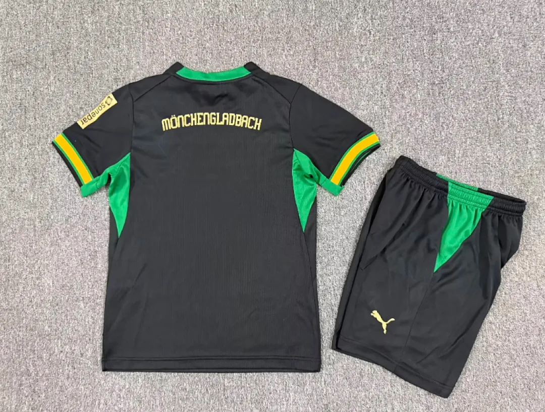 Borussia Mönchengladbach 2026/27 Extérieur Ensemble Enfant Black