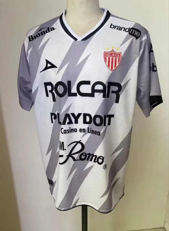 Necaxa 2024/25 Segunda Equipación Camiseta Manga Corta White