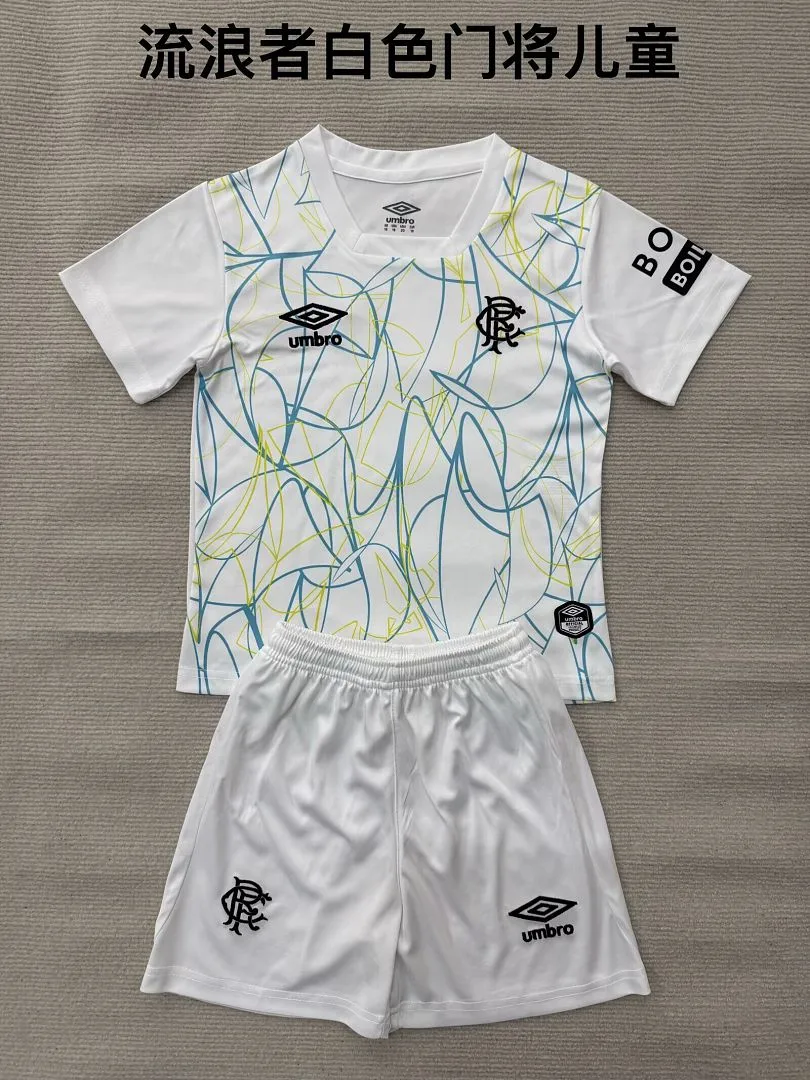 Rangers 2026/27 Goalkeeper Kids Kit White — 2