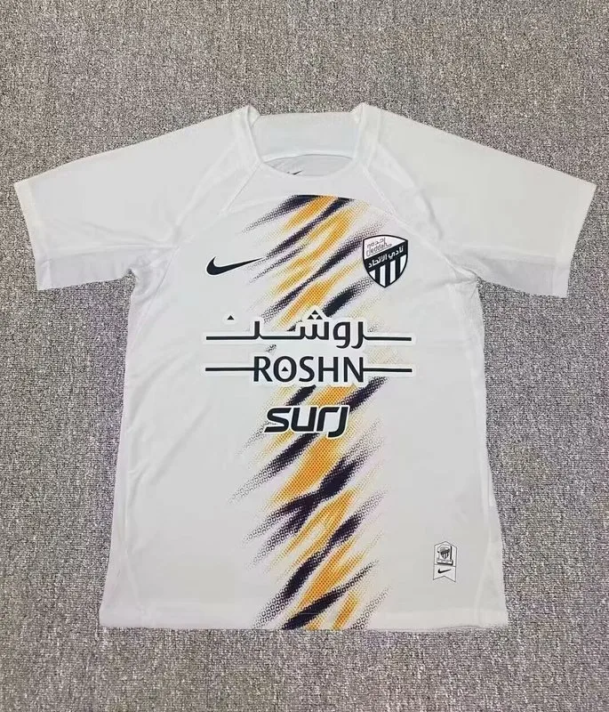 Al Ittihad 2024/25 Away Shirt Short Sleeve White — 2