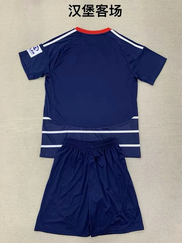 Hamburger SV 2024/25 Away Kids Kit Blue