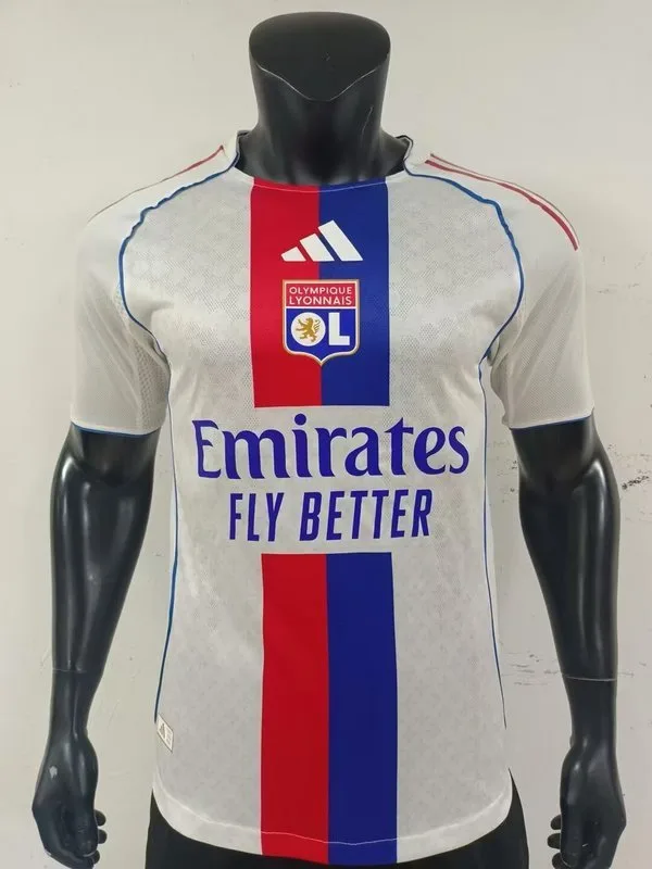Lyon 2025/26 Home Shirt Player Version