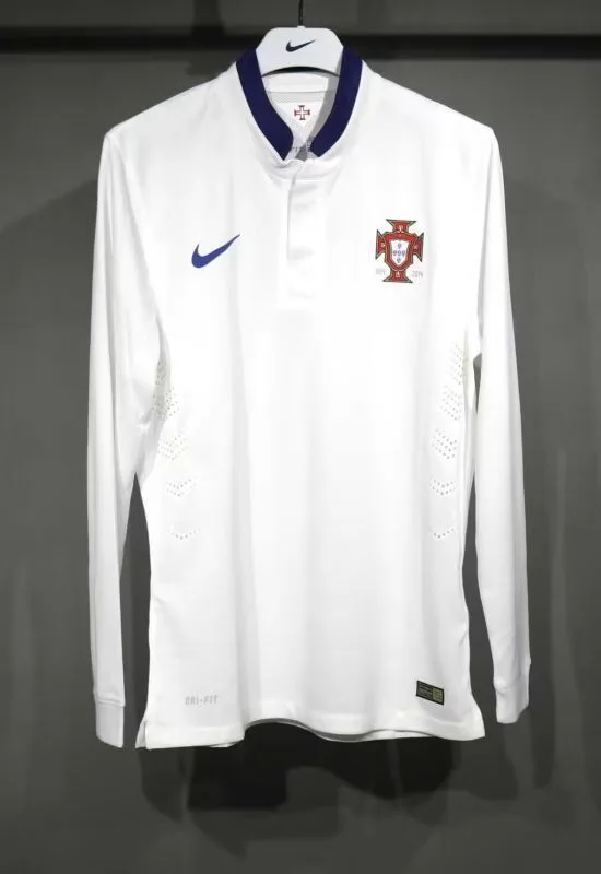 Portugal 2014 Away Shirt Long Sleeve Player Version White