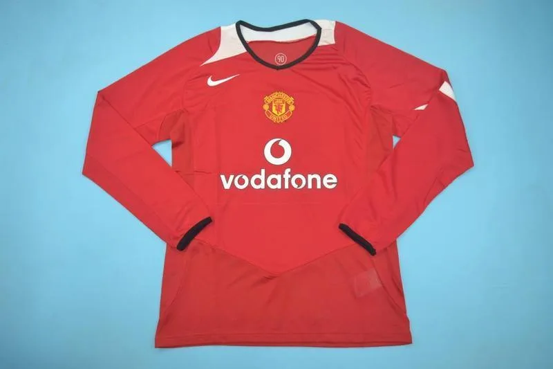Manchester United 2005/06 Home Shirt Long Sleeve