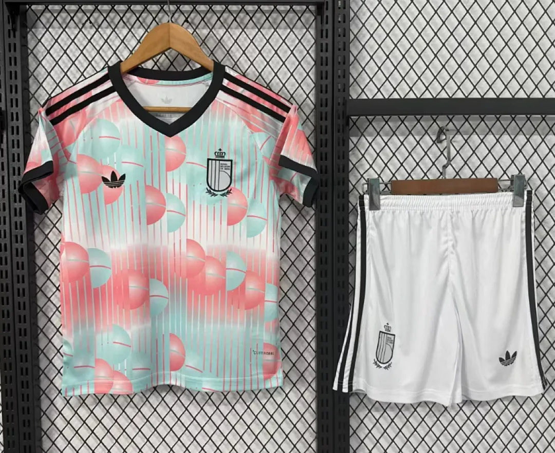 Belgium 2026 Away Kids Shorts White