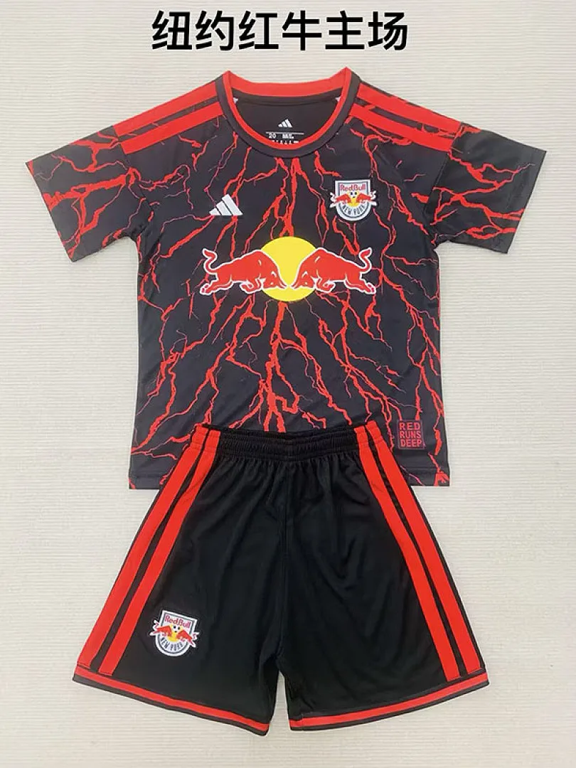 New York Red Bulls 2026/27 Home Kids Kit Red