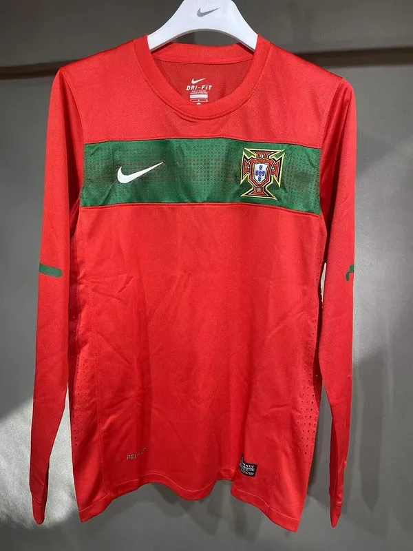 Portugal 2010 Heim Trikot Langarm Spielerversion