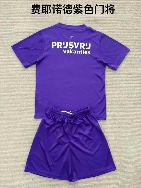 Feyenoord 2025/26 Goalkeeper Kids Kit Purple