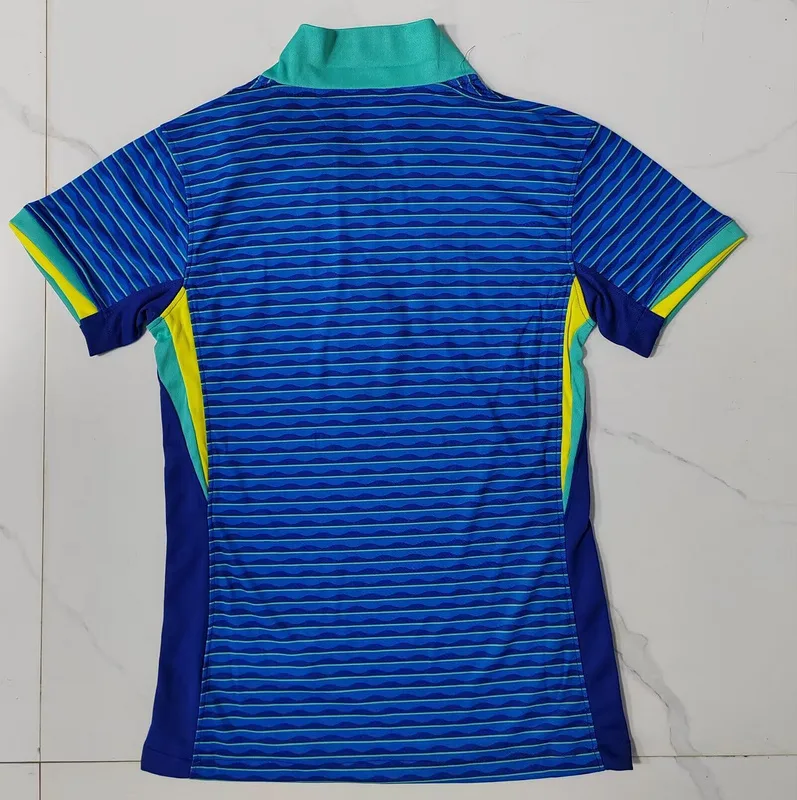 Brazil 2024 Away Women's Shirt Blue — 1