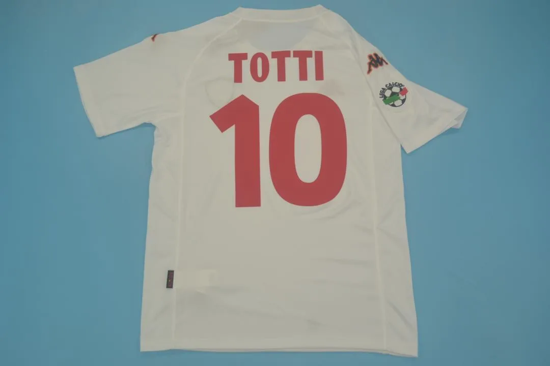 Roma 2000/01 Extérieur Maillot White — 2