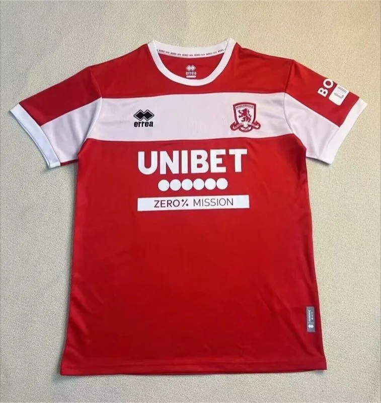 Middlesbrough 2024/25 Primera Equipación Camiseta Manga Corta — 2