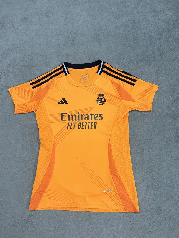 Real Madrid 2024/25 Segunda Equipación Camiseta de Mujer Orange