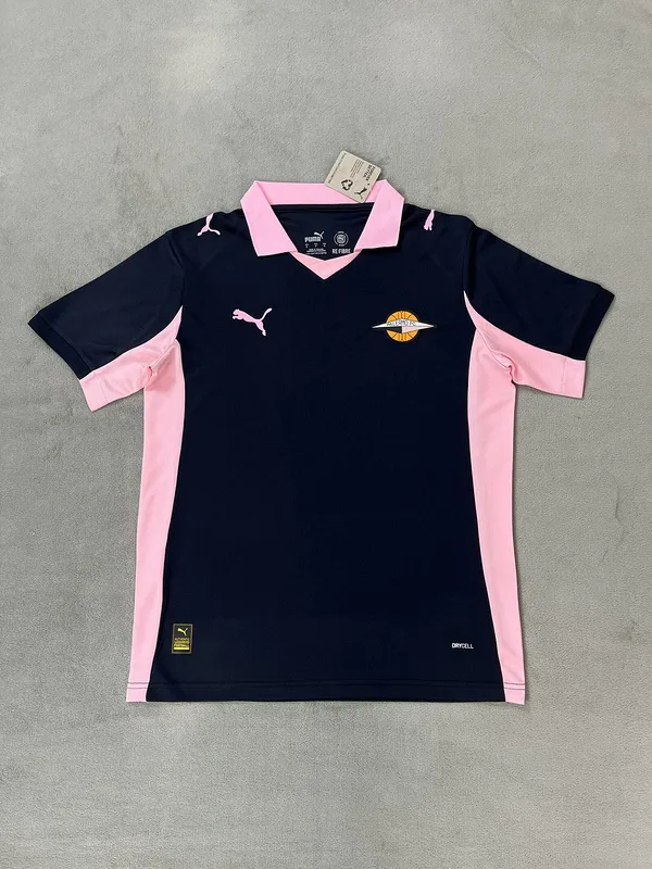 Palermo 2025/26 Extérieur Maillot Manches Courtes Black