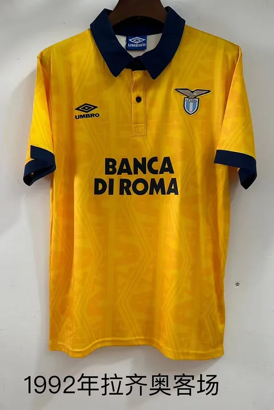 Lazio 1993/94 Segunda Equipación Camiseta Yellow — 2