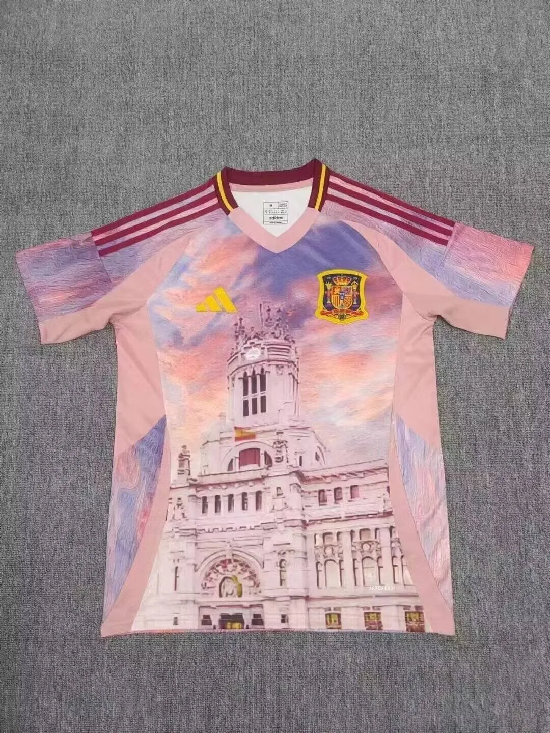 Espagne 2024 Maillot Manches Courtes Pink