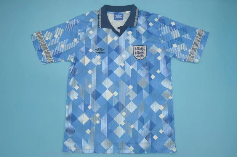 England 1990 Third Shirt Blue
