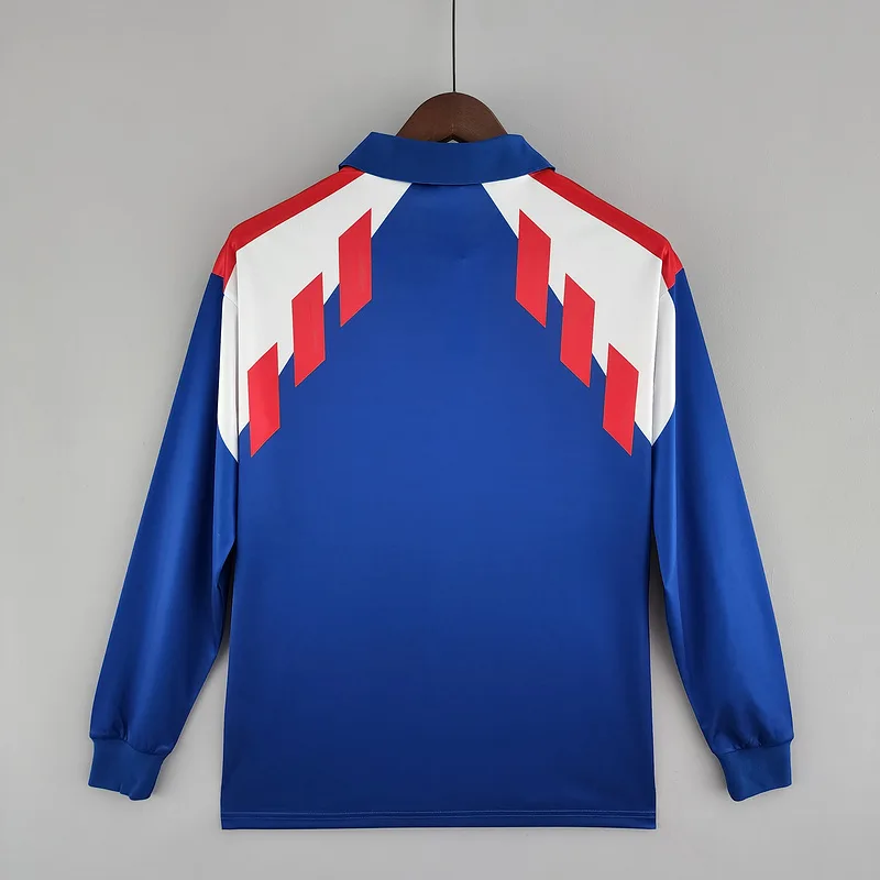 France 1990/92 Domicile Maillot Manches Longues — 2