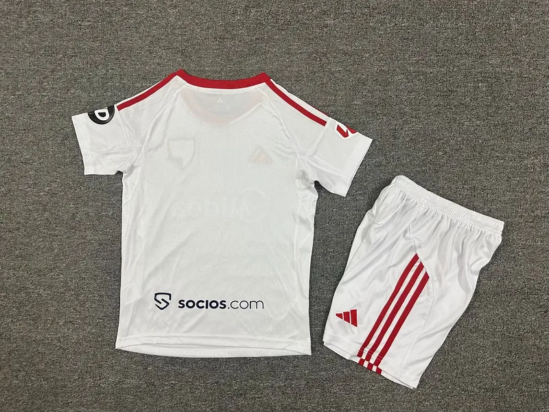 Sevilla 2025/26 Home Kids Kit — 2