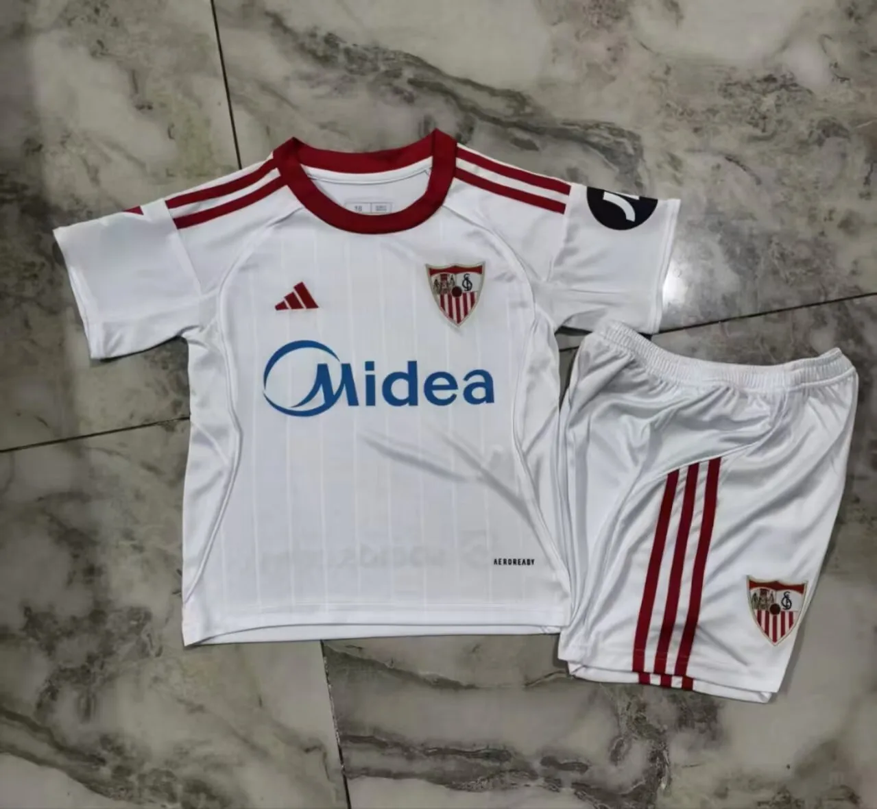 Sevilla 2025/26 Home Kids Kit