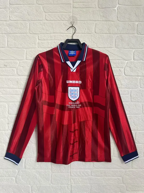 England 1998 Away Shirt Long Sleeve
