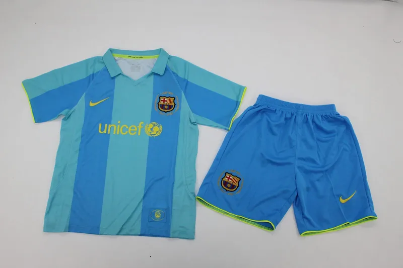 Barcelona 2007/08 Away Kids Kit — 1
