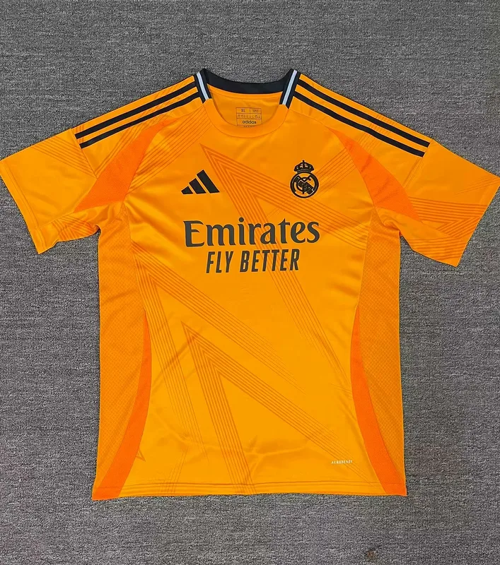 Real Madrid 2024/25 Segunda Equipación Camiseta Manga Corta Orange