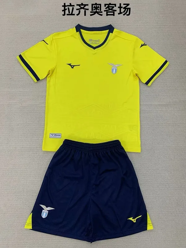 Lazio 2024/25 Segunda Equipación Conjunto de Niño Yellow
