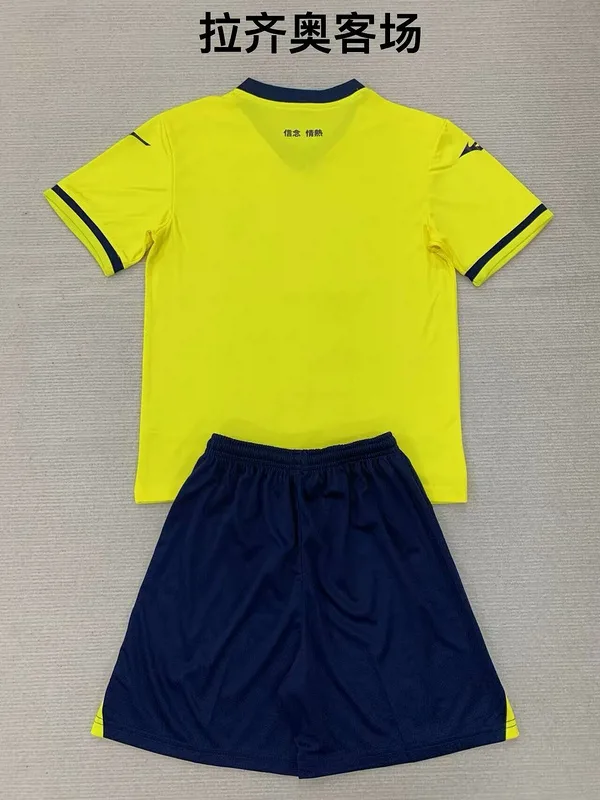Lazio 2024/25 Segunda Equipación Conjunto de Niño Yellow — 2