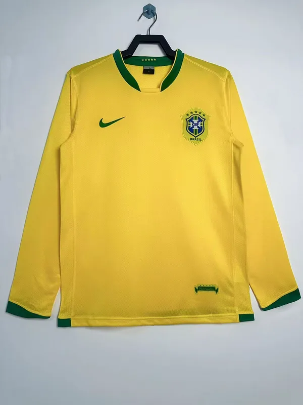 Brazil 2006 Home Shirt Long Sleeve