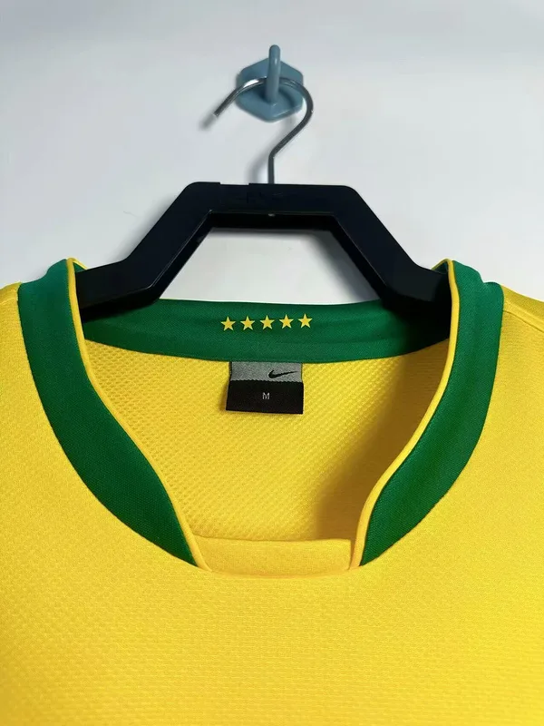 Brazil 2006 Home Shirt Long Sleeve — 2
