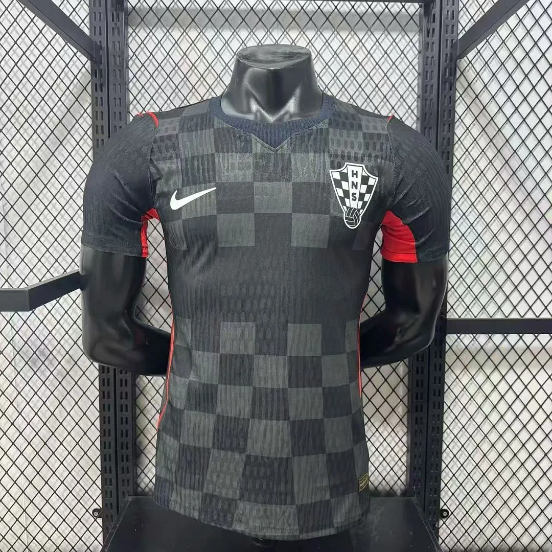 Croatia 2026 Shirt Player Version Black — 2