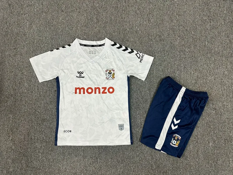 Coventry City 2024/25 Away Kids Kit White — 2