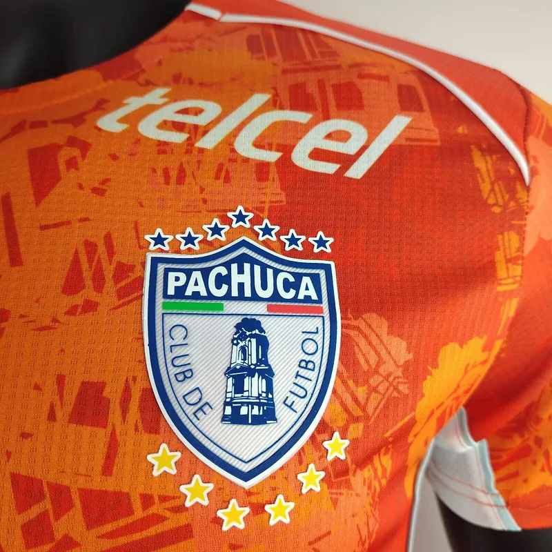 Pachuca 2024/25 Extérieur Maillot Version Joueur Orange — 2