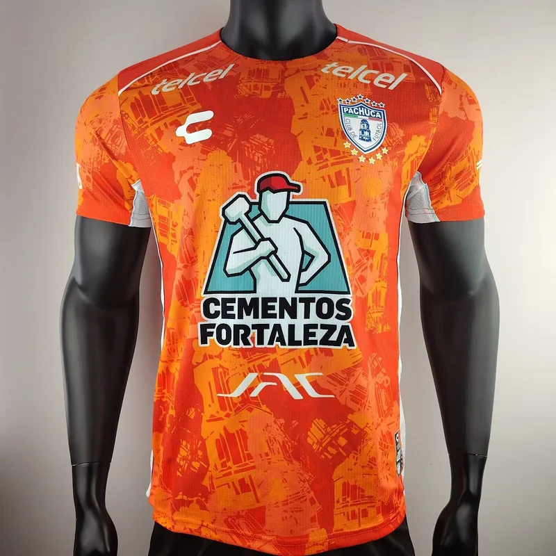 Pachuca 2024/25 Extérieur Maillot Version Joueur Orange