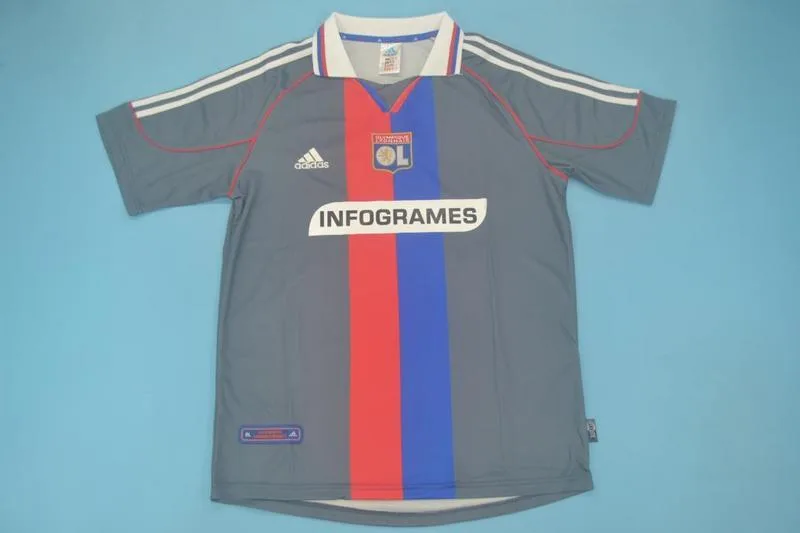 Lyon 2000/01 Third Shirt Grey