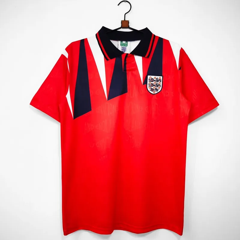 England 1992 Away Shirt Red