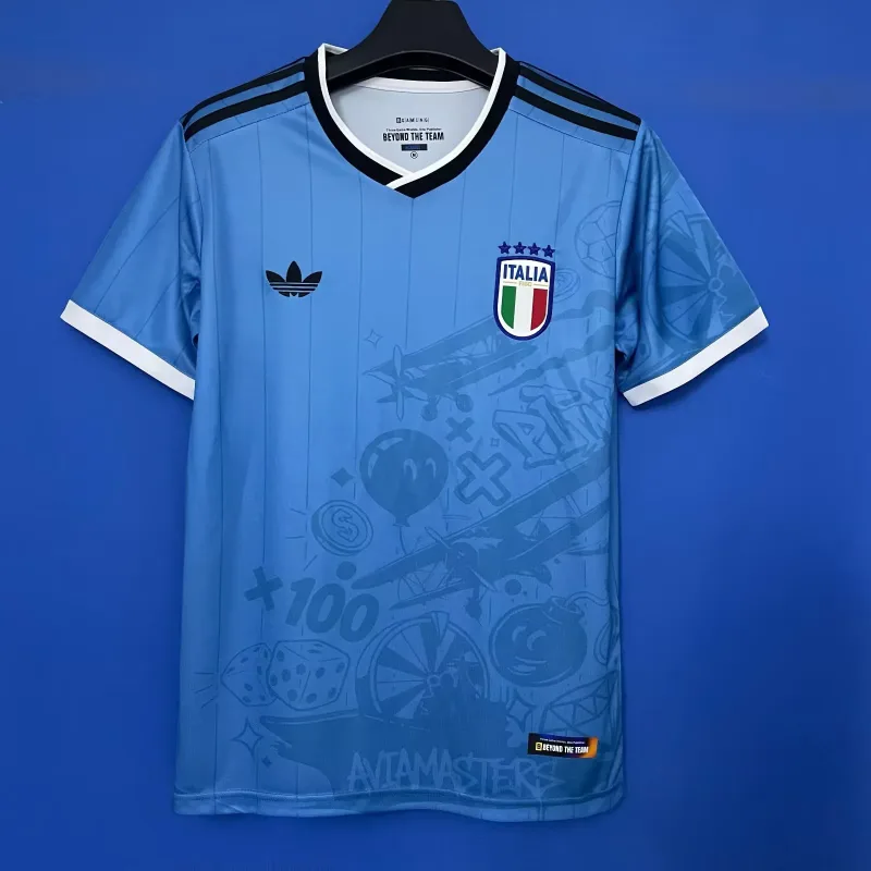 Italy 2026 Shirt Short Sleeve Special Edition Blue