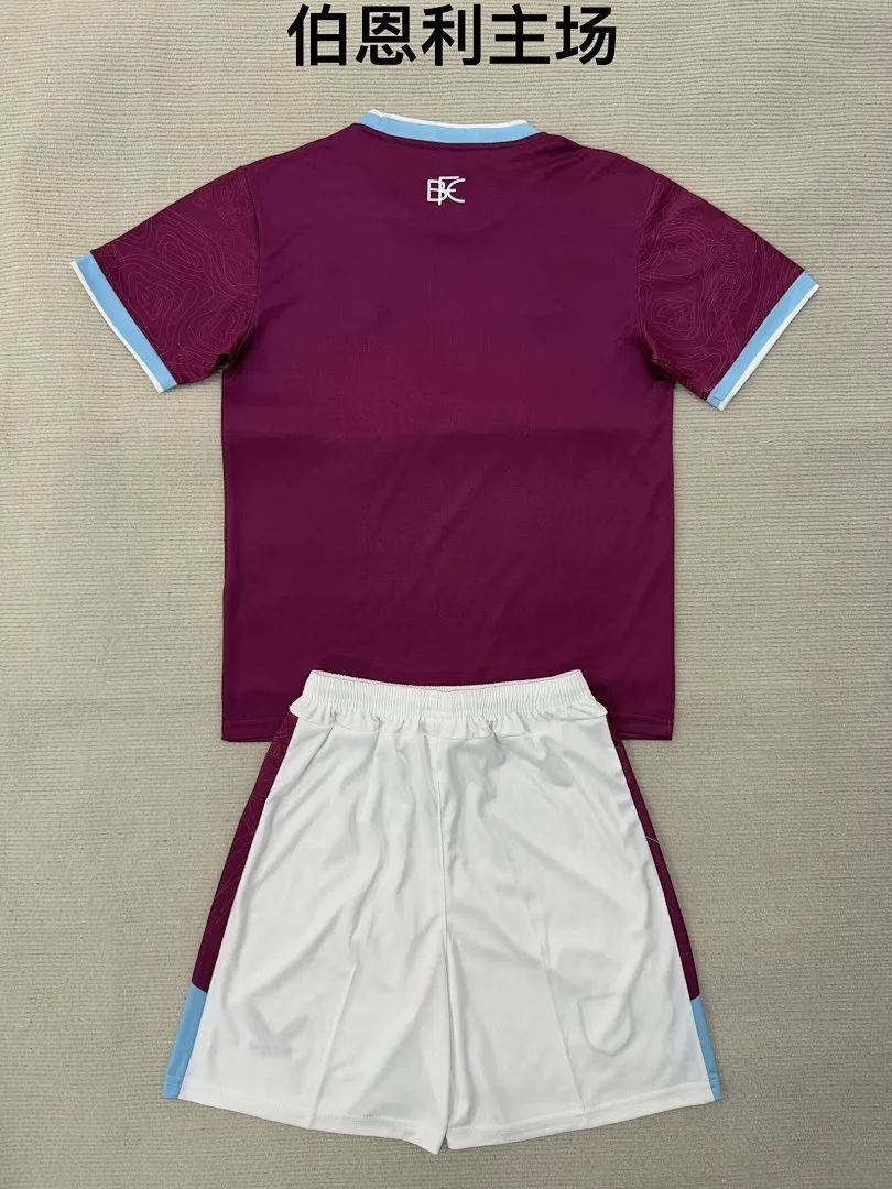 Burnley 2025/26 Home Kids Kit — 1