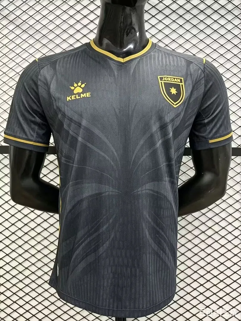Jordanien 2026 Ausweich Trikot Spielerversion Black — 2