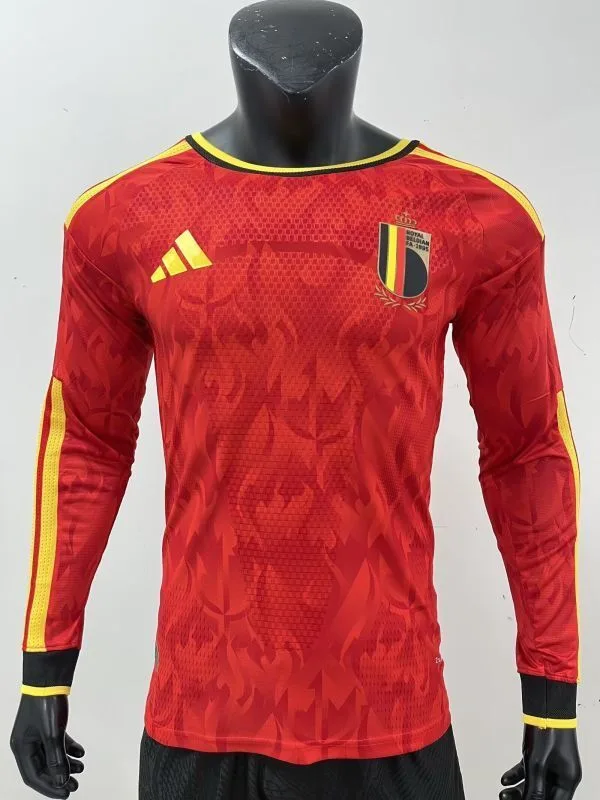 Belgium 2026 Home Shirt Long Sleeve Player Version