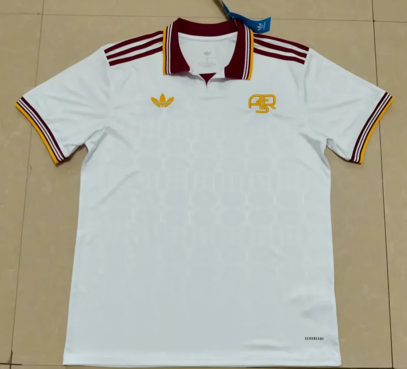 Roma 2025/26 Maillot Manches Courtes White