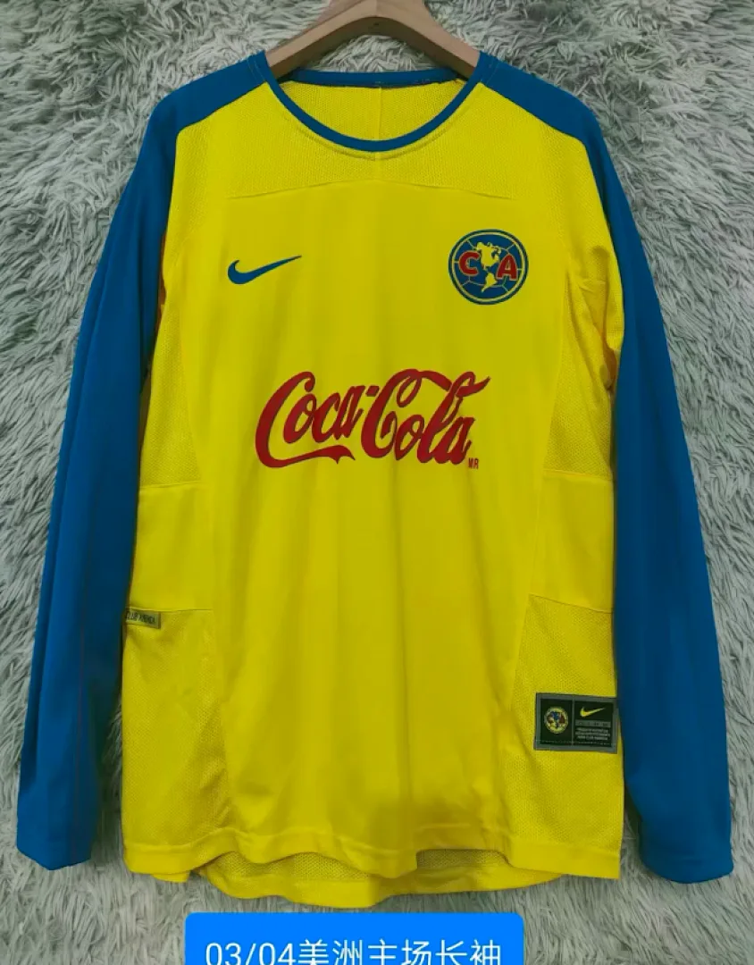 Club América 2003/04 Home Shirt Long Sleeve — 2