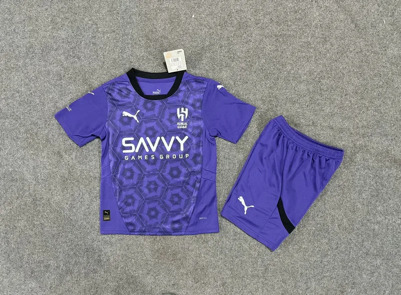 Al Hilal 2024/25 Third Kids Kit Purple