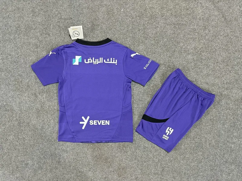 Al Hilal 2024/25 Third Kids Kit Purple — 2