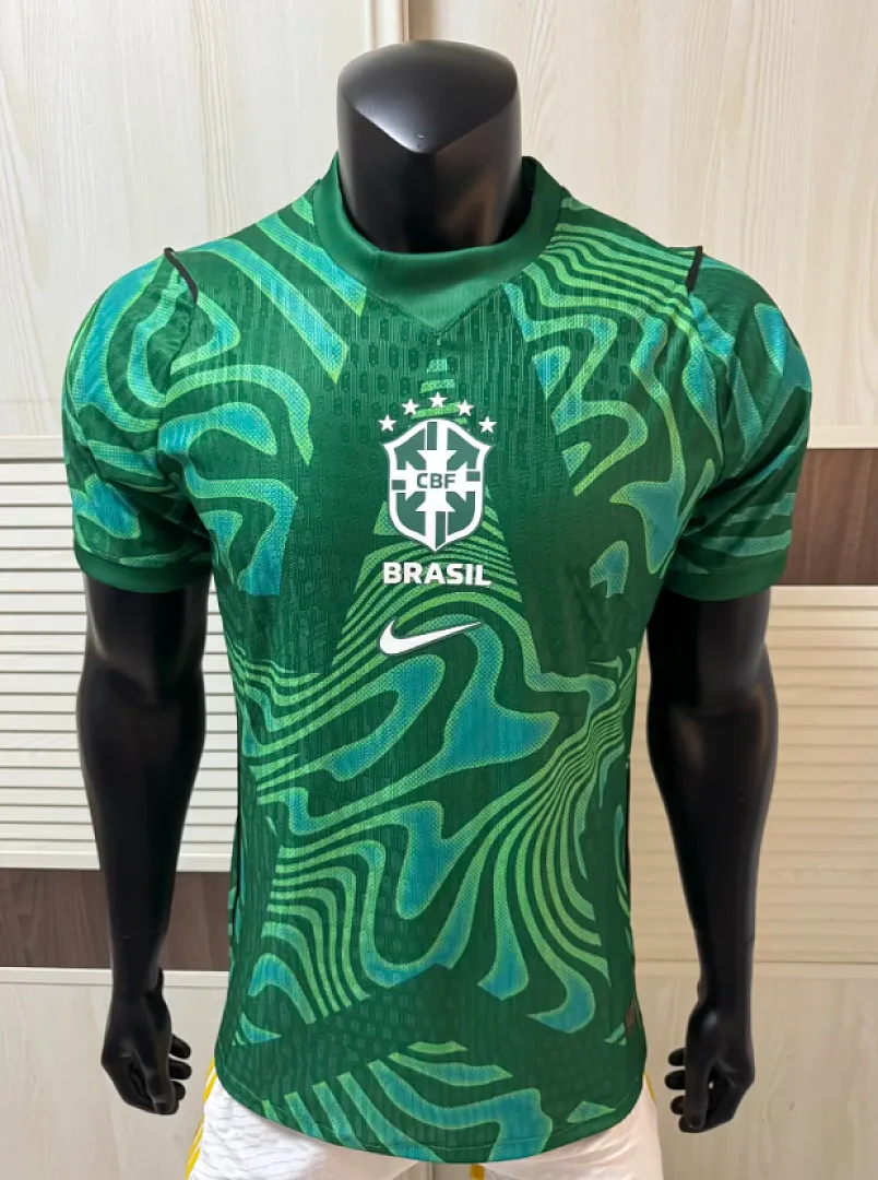 Brazil 2026 Goalkeeper Shirt Player Version Green — 1