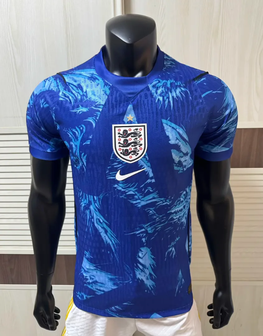England 2026 Goalkeeper Shirt Player Version Blue — 1