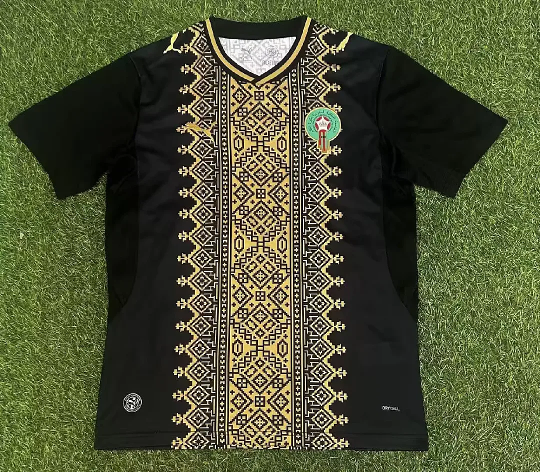 Morocco 2026 Shirt Black — 2