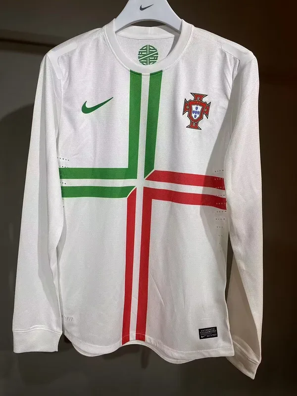 Portugal 2012 Away Shirt Long Sleeve Player Version White